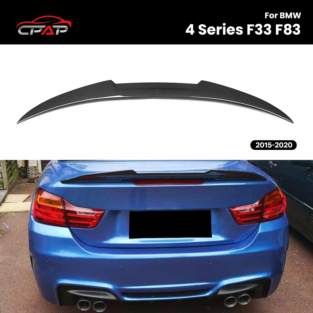 Настоящее сухое углеродное волокно, задний спойлер багажника, накладка на крыло для BMW 4-й серии, 2-дверный F33 F83 M4, стиль 2015-2020
Настоящее сухое углеродное волокно, задний спойлер багажника, накладка на крыло для BMW 4-й серии, 2-дверный F33 F83 M4, стиль 2015-2020