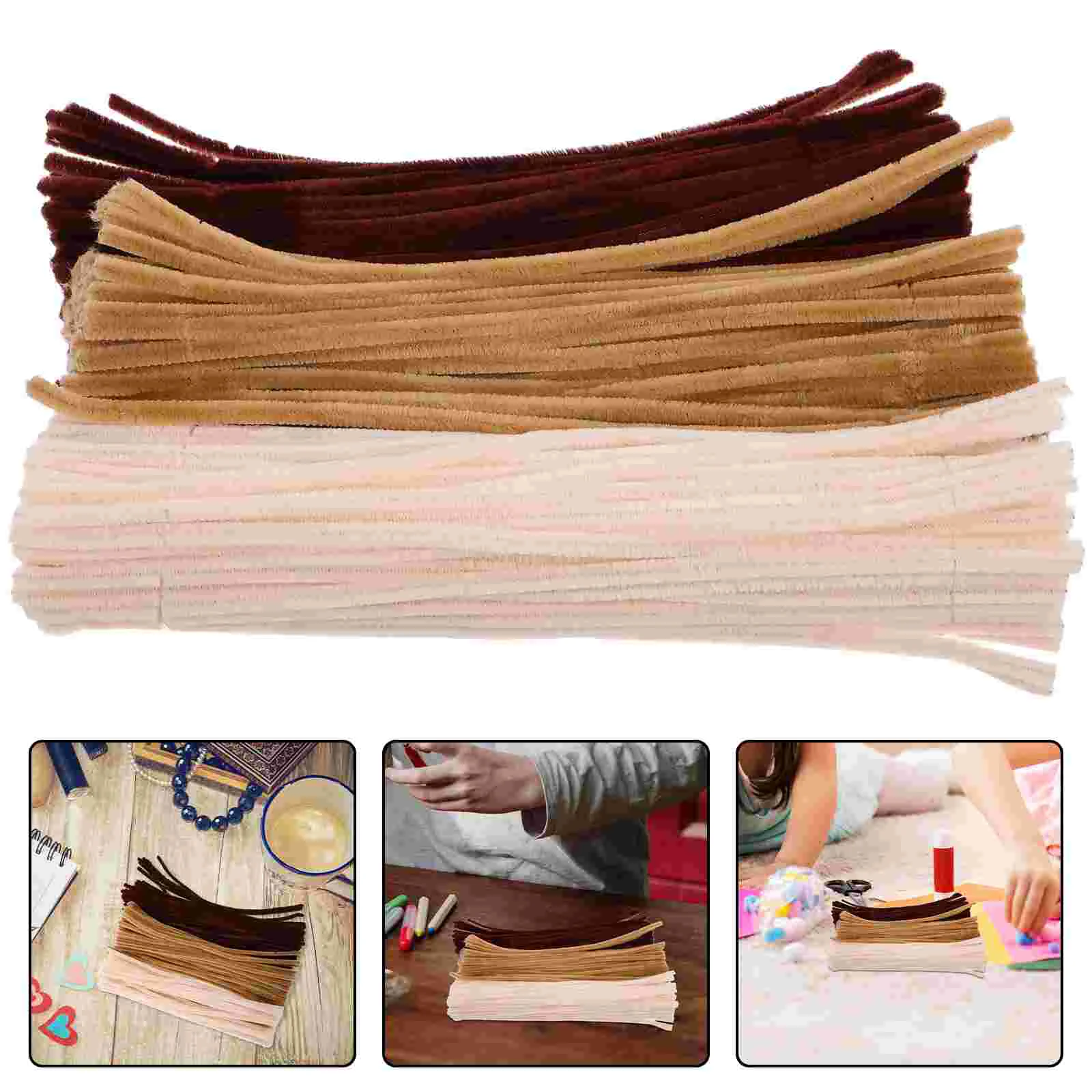 300 Pcs Detergent Plush Strip Child Pom Poms for Crafts Christmas Pipe Cleaners
300 Pcs Detergent Plush Strip Child Pom Poms for Crafts Christmas Pipe Cleaners