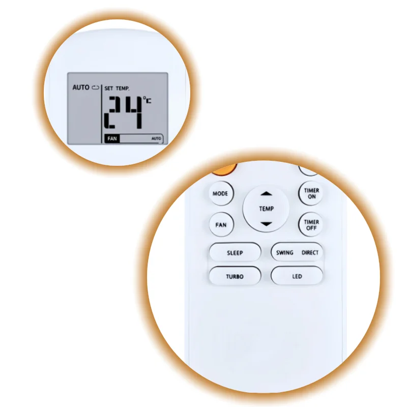RG57B1/BGE Replacement Remote Control, Compatible with Midea Air Conditioner, Fit RG57A6/BGEF RG57B2/BGE RG57D/BGE RG52A2/BGEFU1
RG57B1/BGE Replacement Remote Control, Compatible with Midea Air Conditioner, Fit RG57A6/BGEF RG57B2/BGE RG57D/BGE RG52A2/BGEFU1