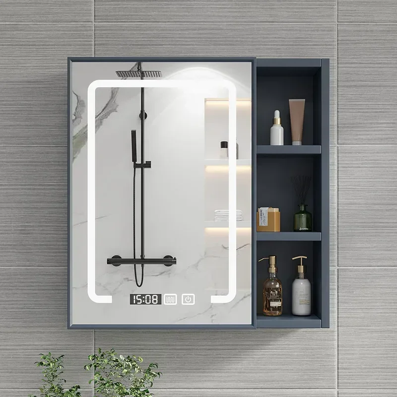 Practical Space aluminium smart mirror cabinet wall-mounted bathroom separate bathroom mirror box
Practical Space aluminium smart mirror cabinet wall-mounted bathroom separate bathroom mirror box