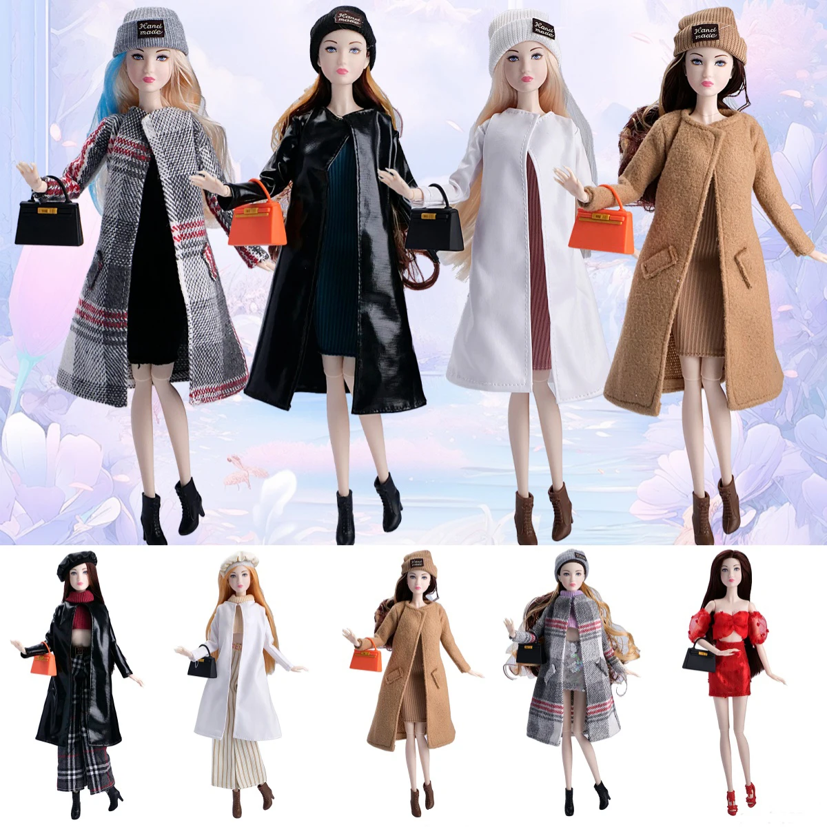 30cm Supermodel Babi Doll Joint Movable 1/6 Female Figure Fashion Winter Leather Jacket+Knitted Vest+Trousers+Shoes+Handbag Set
30cm Supermodel Babi Doll Joint Movable 1/6 Female Figure Fashion Winter Leather Jacket+Knitted Vest+Trousers+Shoes+Handbag Set