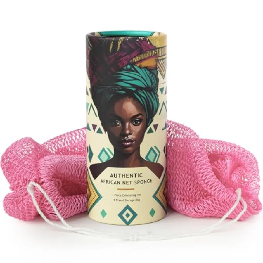 African Net Sponge Authentic - Afro Scrub Exfoliating Net Sponge with Knots - African Bath Sponges for Body Scrubber Exfoliator
African Net Sponge Authentic - Afro Scrub Exfoliating Net Sponge with Knots - African Bath Sponges for Body Scrubber Exfoliator