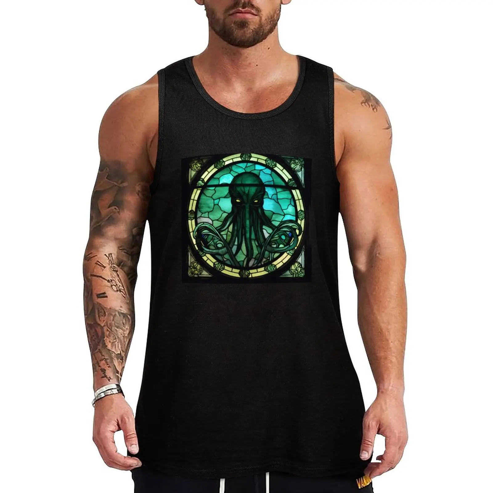 HALLOWEEN Cthulhu in Stained Glass Tank Top Sleeveless Workout Tank Top Muscle Fit Gym Shirt
HALLOWEEN Cthulhu in Stained Glass Tank Top Sleeveless Workout Tank Top Muscle Fit Gym Shirt