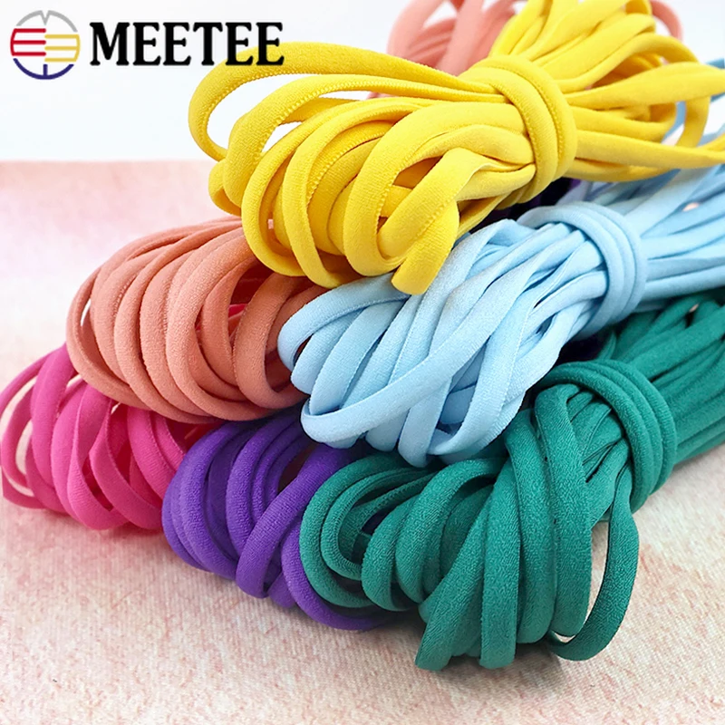 5/10/20M 3/5mm Colored Elastic Band for Hair Shoes Waistband Round Stretch Ropes Cord Bra Mask Rubber Bands Sewing Accessories
5/10/20M 3/5mm Colored Elastic Band for Hair Shoes Waistband Round Stretch Ropes Cord Bra Mask Rubber Bands Sewing Accessories