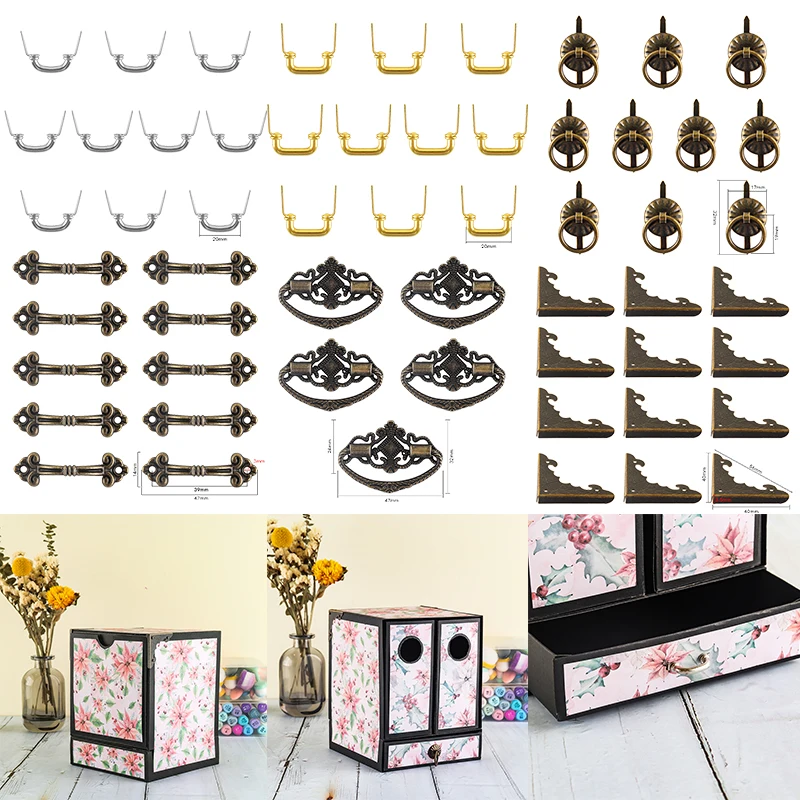 10pcs/set Metal Corner Hardware Handles For Mini Drawer Door Ring Pulls File Holders Mini Book Storage Box Create DIY Tool 2022
10pcs/set Metal Corner Hardware Handles For Mini Drawer Door Ring Pulls File Holders Mini Book Storage Box Create DIY Tool 2022