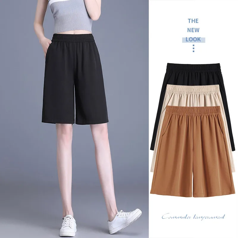 High Waisted Women's Apricot Chiffon Shorts office Women's new Spring/summer Pleated Design A-line Pants Loose Summer Shorts
High Waisted Women's Apricot Chiffon Shorts office Women's new Spring/summer Pleated Design A-line Pants Loose Summer Shorts