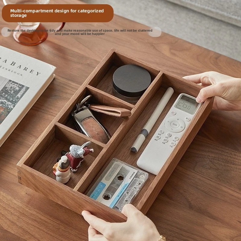Walnut Wooden Desktop Storage Box with Rotating Lid Handcrafted Rectangular Organizer for Office Home Keys Jewelry Stationery
Walnut Wooden Desktop Storage Box with Rotating Lid Handcrafted Rectangular Organizer for Office Home Keys Jewelry Stationery