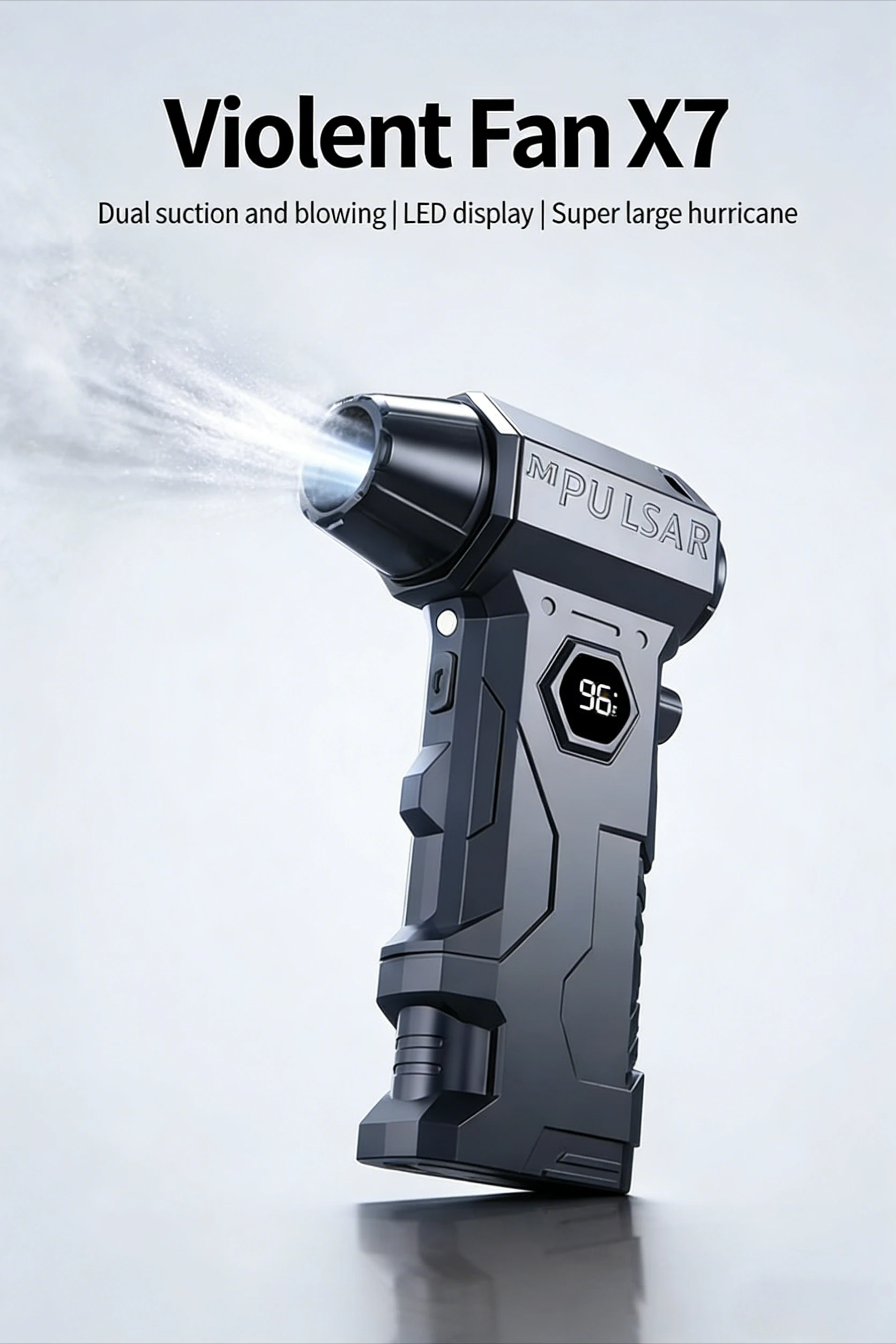 Мини-вентилятор X7 с высокой скоростью вращения (130000 об/мин), бесщеточный турбовентилятор, электрический воздуходув для чистки автомобиля и клавиатуры
Мини-вентилятор X7 с высокой скоростью вращения (130000 об/мин), бесщеточный турбовентилятор, электрический воздуходув для чистки автомобиля и клавиатуры