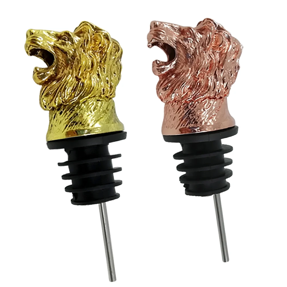 2pcs Pourer Spout Creative Lion Head Shape Metal Bottle Cap Stopper Safe Lightweight Party Kitchen Bar Supplies
2pcs Pourer Spout Creative Lion Head Shape Metal Bottle Cap Stopper Safe Lightweight Party Kitchen Bar Supplies