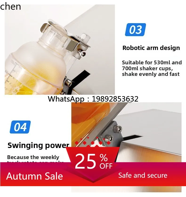 Commercial Single-Head Milk Tea Shaker Stainless Steel Shaker Machine Shaker Cup Machine
Commercial Single-Head Milk Tea Shaker Stainless Steel Shaker Machine Shaker Cup Machine