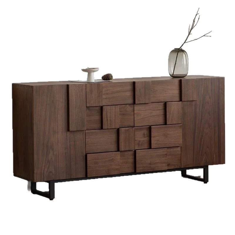 North American black walnut solid wood sideboard Japanese style living room wall storage
North American black walnut solid wood sideboard Japanese style living room wall storage