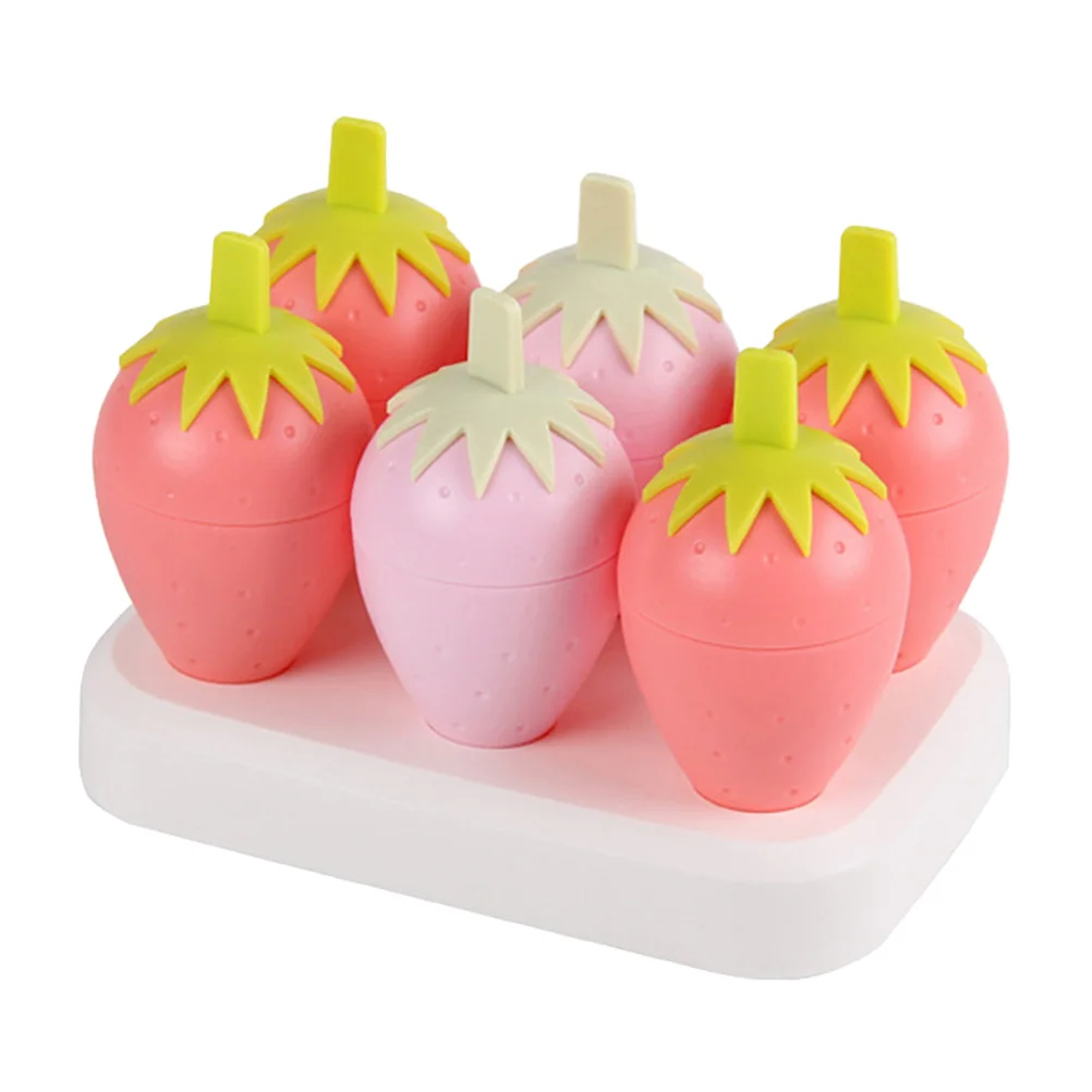 6 Grids Strawberry Popsicle Molds Ice Cream Maker Kids Fun DIY Reusable Safe PP Material Storage Gift popsicle molds ice stick
6 Grids Strawberry Popsicle Molds Ice Cream Maker Kids Fun DIY Reusable Safe PP Material Storage Gift popsicle molds ice stick