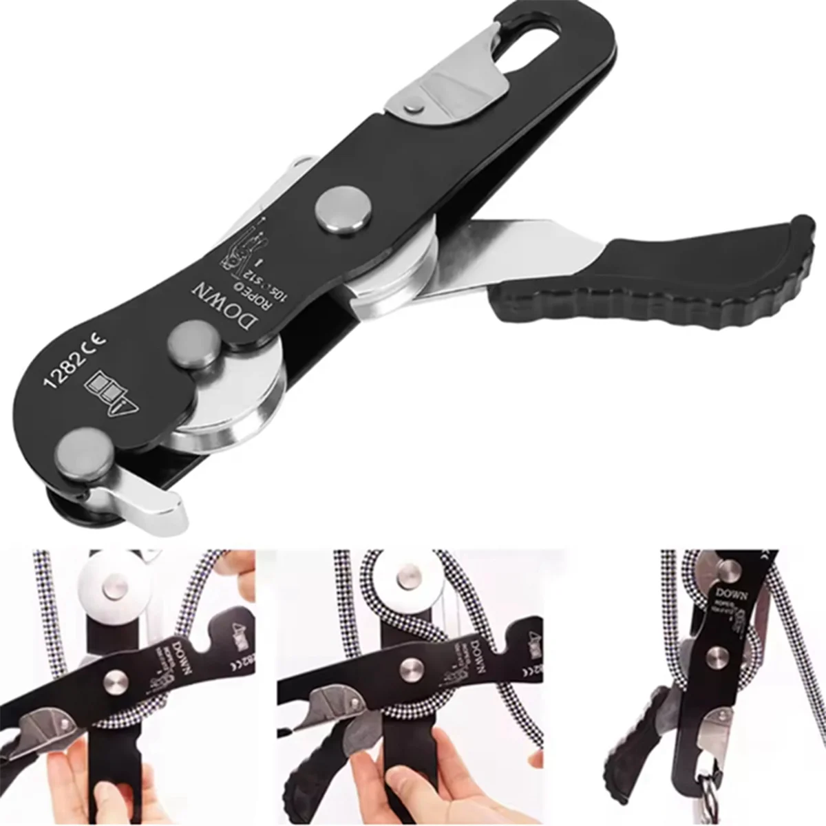 【New User Coupon】Self-Locking Manual Descender Outdoor Climbing Slow Descent Rescue Self-Locking Gear Protection Rope Descender
【New User Coupon】Self-Locking Manual Descender Outdoor Climbing Slow Descent Rescue Self-Locking Gear Protection Rope Descender