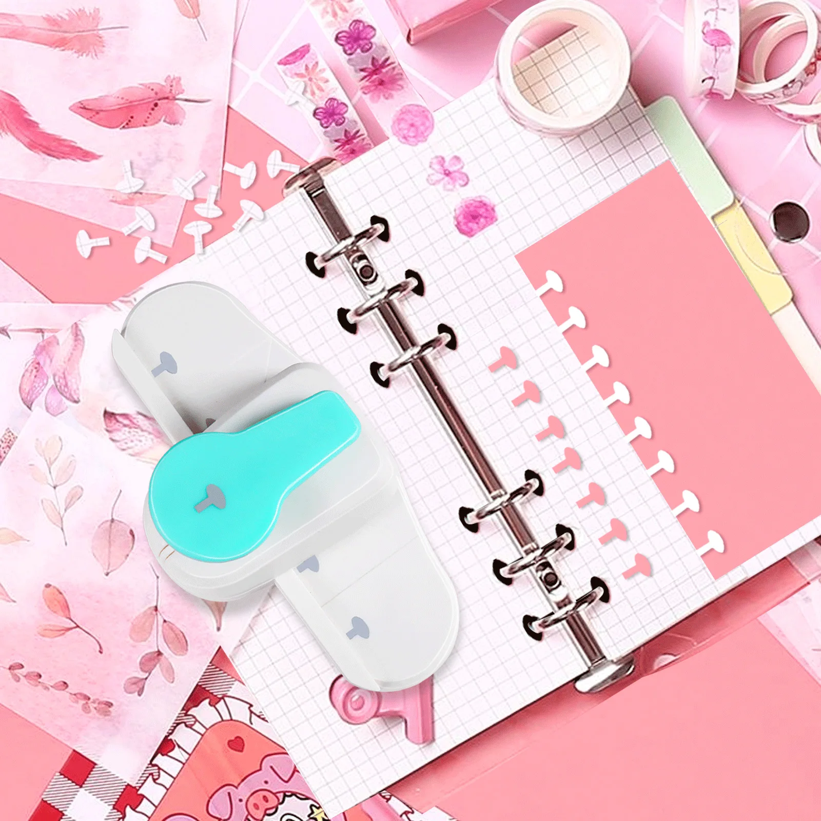 Single-hole Loose-leaf Punching Tool Manual Punching Portable Mini Student Handmade DIY Crafts Diary Notebook Paper Punch Tool
Single-hole Loose-leaf Punching Tool Manual Punching Portable Mini Student Handmade DIY Crafts Diary Notebook Paper Punch Tool