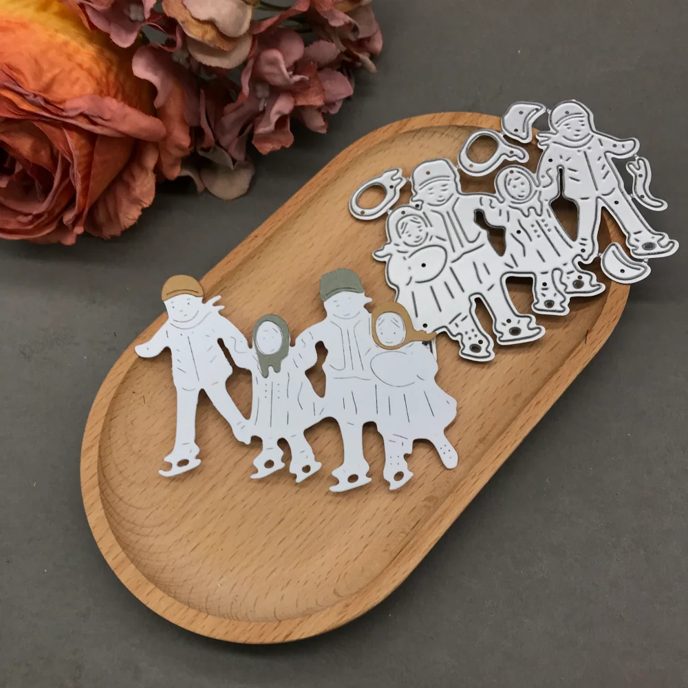1pcs metal cutting dies cut die mold A family out ice skating Scrapbook paper craft blade punch stencils dies
1pcs metal cutting dies cut die mold A family out ice skating Scrapbook paper craft blade punch stencils dies