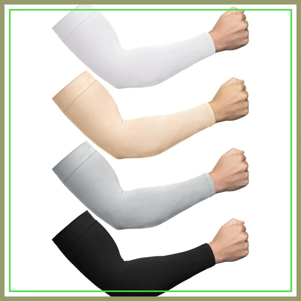 4 Pairs Plus Size Cooling Arm Sun Sleeves for Men Women UV Protection Oversized Compression Sleeves
4 Pairs Plus Size Cooling Arm Sun Sleeves for Men Women UV Protection Oversized Compression Sleeves
