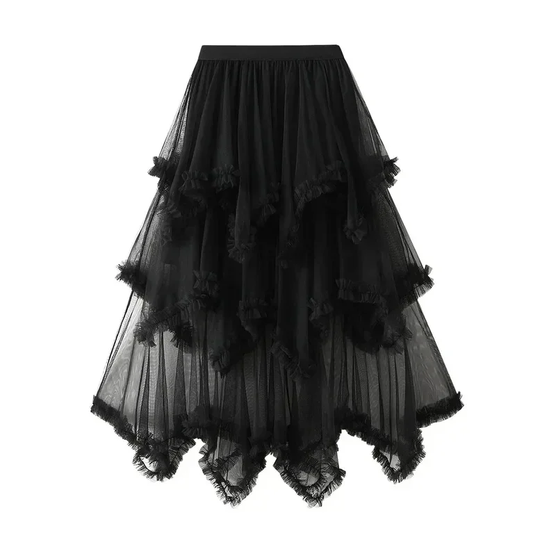 High Waisted Mesh Irregular Y2k Skirt Women New Casual Summer Maxi Skirts Faldas Mujer Fashion Harajuku Woman Clothing Saias
High Waisted Mesh Irregular Y2k Skirt Women New Casual Summer Maxi Skirts Faldas Mujer Fashion Harajuku Woman Clothing Saias