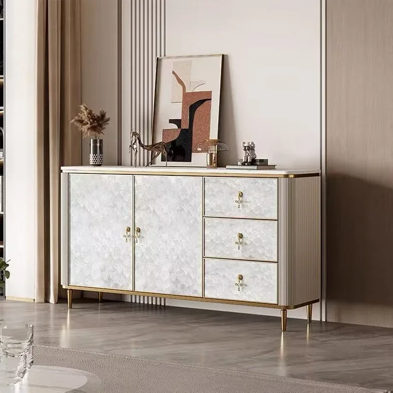 A light luxury shell porch cabinet, high-end entry foyer, side cabinet
A light luxury shell porch cabinet, high-end entry foyer, side cabinet