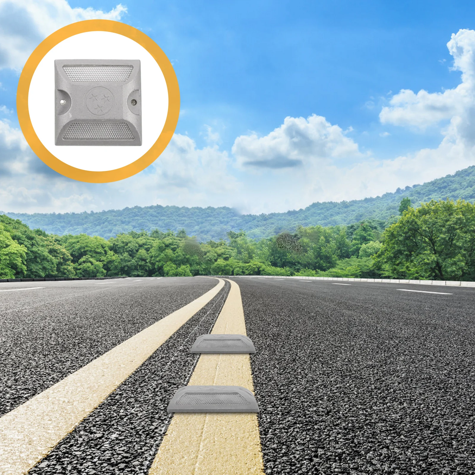 2pcs Cast Aluminum Road Studs High Visibility Durable Reflective Gear Suitable Outdoor Sports Fields Highways Driveway
2pcs Cast Aluminum Road Studs High Visibility Durable Reflective Gear Suitable Outdoor Sports Fields Highways Driveway