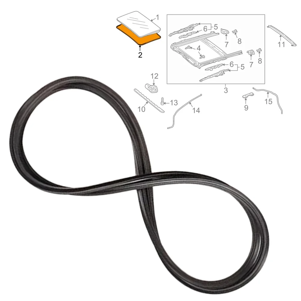 Sunroof Seal Strip For Mercedes W204 W212 Rubber Waterproof OEM A2047800098 Fit For C W204 C200 C260 E W212 E220
Sunroof Seal Strip For Mercedes W204 W212 Rubber Waterproof OEM A2047800098 Fit For C W204 C200 C260 E W212 E220