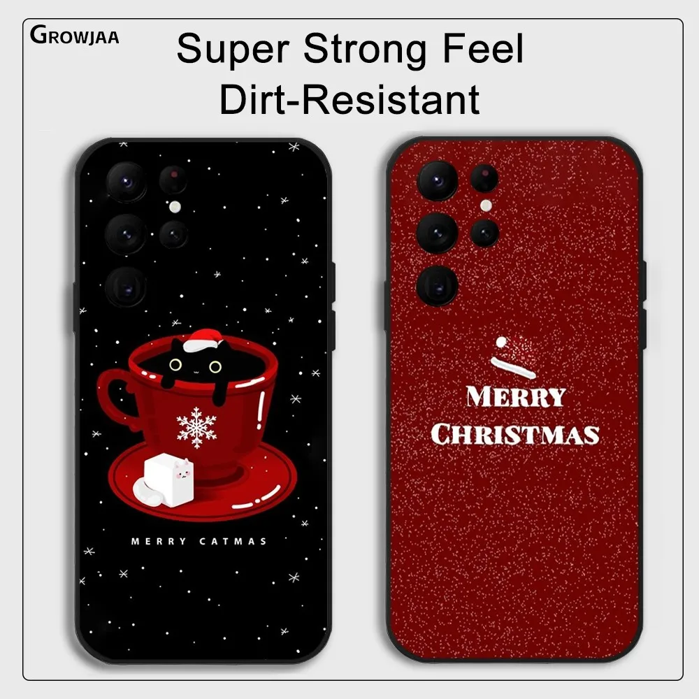Merry Christmas Coffee Cat Phone Case For Samsung Galaxy S25 S24 S22 S23 Ultra S21 S20 Plus 5G Protective Silicone Funda
Merry Christmas Coffee Cat Phone Case For Samsung Galaxy S25 S24 S22 S23 Ultra S21 S20 Plus 5G Protective Silicone Funda
