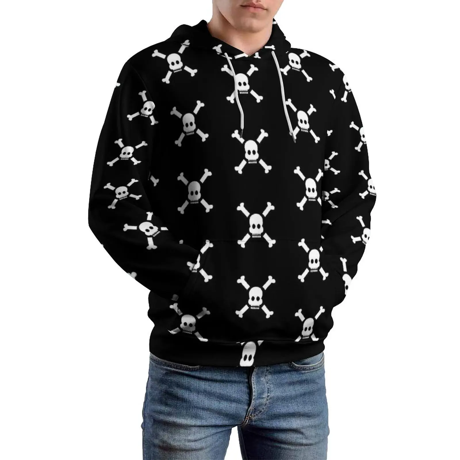 Skull Cross Casual Hoodies Long Sleeve Halloween Cool Pullover Hoodie Winter Loose Pattern Oversize Top
Skull Cross Casual Hoodies Long Sleeve Halloween Cool Pullover Hoodie Winter Loose Pattern Oversize Top