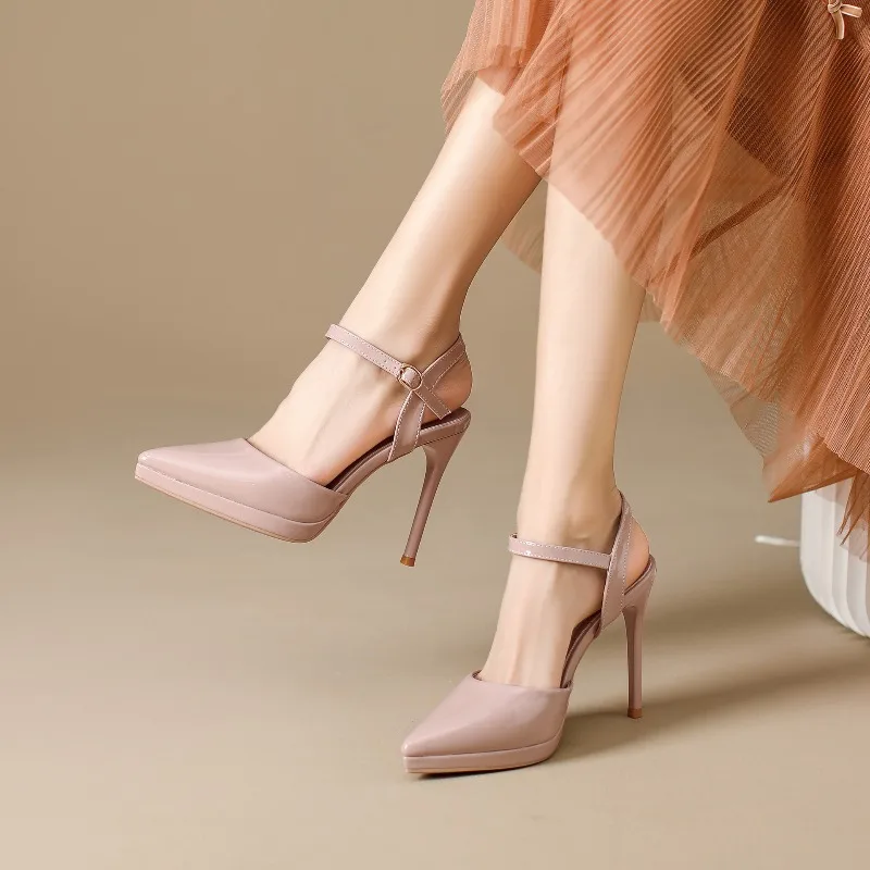 Size 33-41 Women's Patent Leather Platform Stiletto Heels 2026 Pointed Toe Ankle Strap Pumps Shoes Black for Evening Party Prom
Size 33-41 Women's Patent Leather Platform Stiletto Heels 2026 Pointed Toe Ankle Strap Pumps Shoes Black for Evening Party Prom