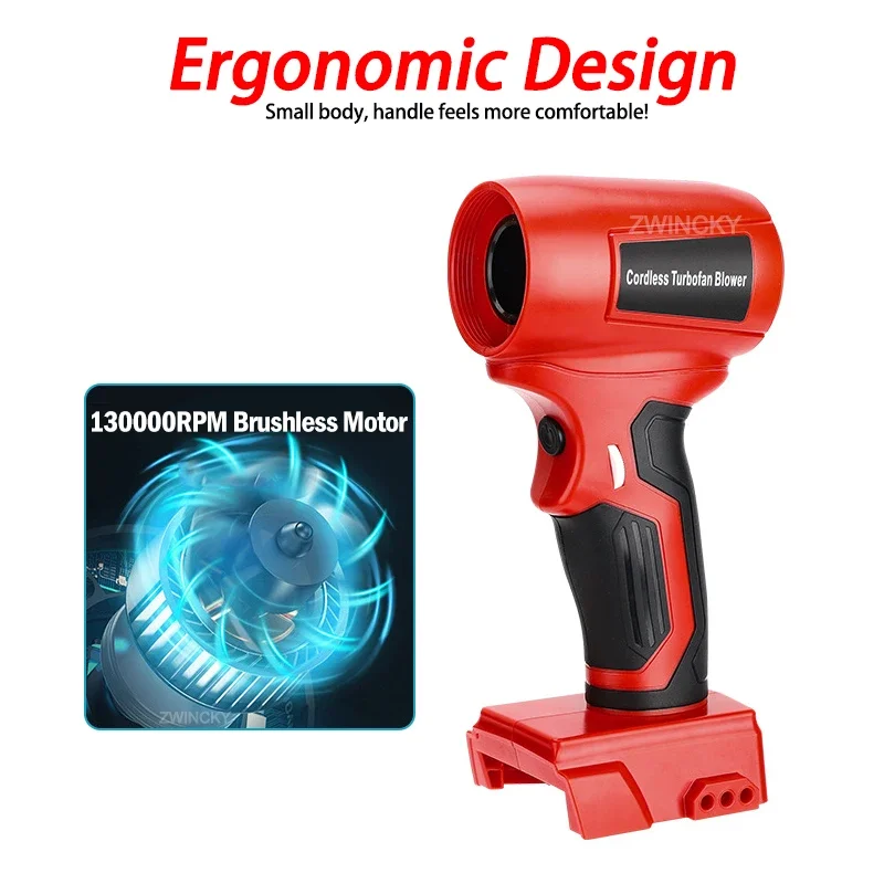 For Makita/Dewalt/Milwaukee/Bosch/Ryobi 18V Li-ion Battery Cordless Violent Blower Portable Turbo Fan Handheld Dust Power Tools
For Makita/Dewalt/Milwaukee/Bosch/Ryobi 18V Li-ion Battery Cordless Violent Blower Portable Turbo Fan Handheld Dust Power Tools