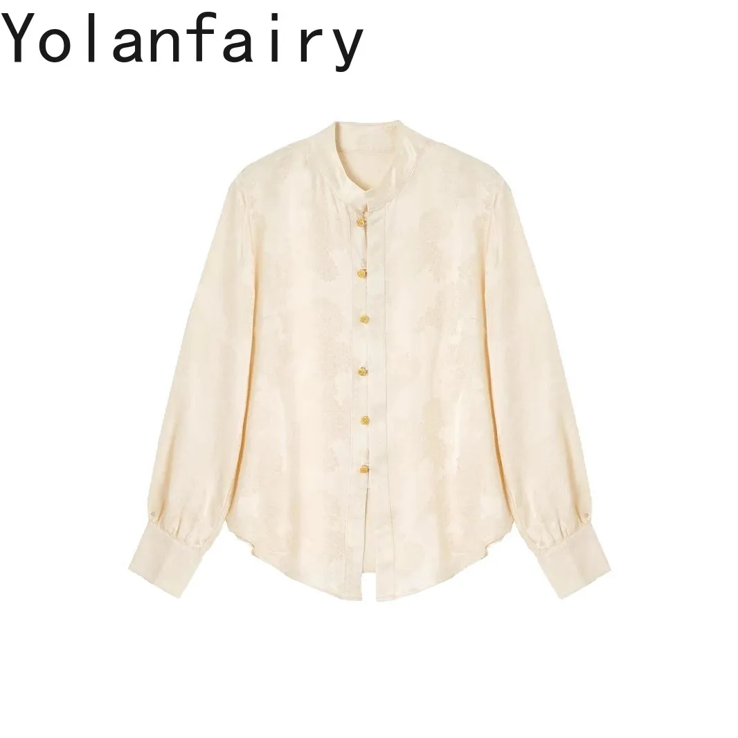 YOLANFAIRY 19momme Real Silk White Shirt Woman Elegant New Spring 100% Mulberry Silk Long Sleeve Shirts Womens Tops shirts damen
YOLANFAIRY 19momme Real Silk White Shirt Woman Elegant New Spring 100% Mulberry Silk Long Sleeve Shirts Womens Tops shirts damen
