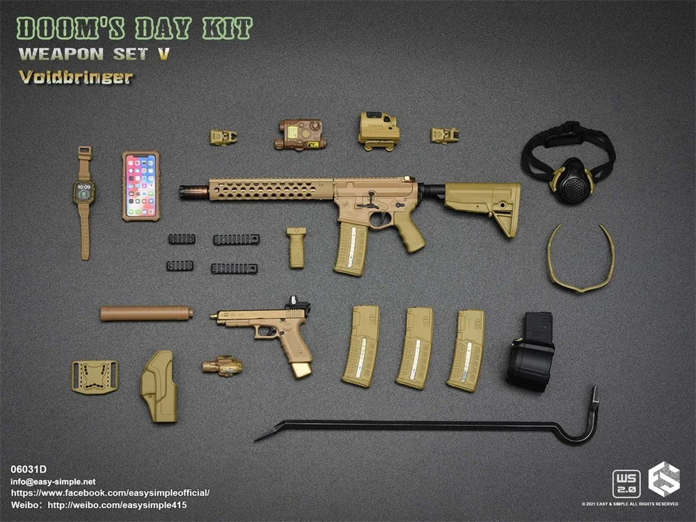 1/6 EASY&SIMPLE ES 06031 Mini Weapon Model AR The Secondary Weapon G34 PVC Material Not Real For 12" Doll Figure Fans Collect
1/6 EASY&SIMPLE ES 06031 Mini Weapon Model AR The Secondary Weapon G34 PVC Material Not Real For 12" Doll Figure Fans Collect