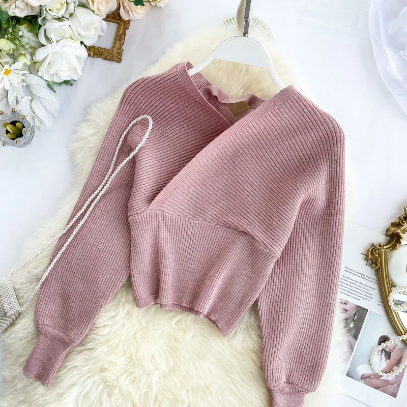 Spring New Temperament V-neck Fashion Bat Sleeves High Waist Slimming All-match Bottoming Shirt Tops Women Sweaters
Spring New Temperament V-neck Fashion Bat Sleeves High Waist Slimming All-match Bottoming Shirt Tops Women Sweaters