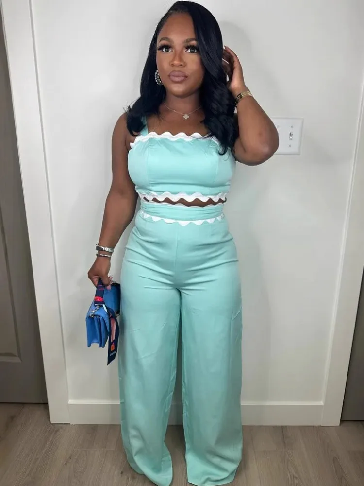 2 Piece Women Set 2025 Spring Summer Sleeveless Crop Tops And Pants Suits Outfits Fashion Matching Sets Outfit Tracksuits
2 Piece Women Set 2025 Spring Summer Sleeveless Crop Tops And Pants Suits Outfits Fashion Matching Sets Outfit Tracksuits