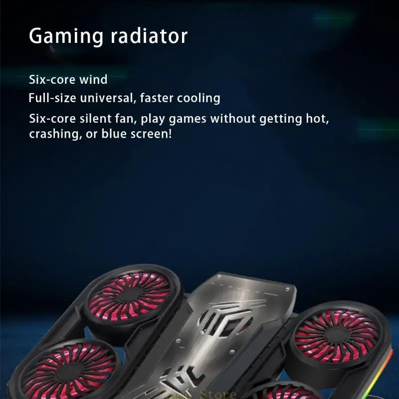 LX0B Gaming Laptop Cooler Fan 5 Heights Adjustable Notebook Cooling Base USB Powered with 6 Quiet LED Fans for 11-18inch
LX0B Gaming Laptop Cooler Fan 5 Heights Adjustable Notebook Cooling Base USB Powered with 6 Quiet LED Fans for 11-18inch
