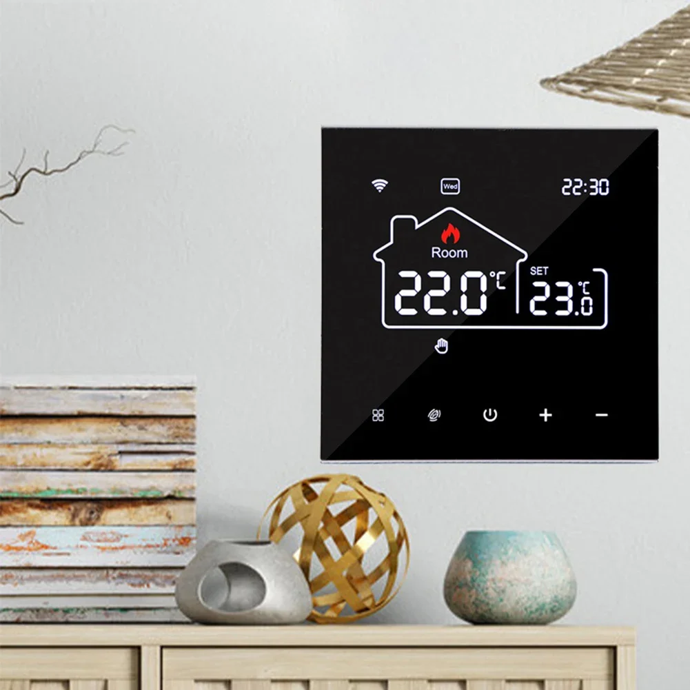Wireless Smart Thermostat for Gas Boiler Hot Water Heater Floor Heating Temperature Controller with Weekly Program
Wireless Smart Thermostat for Gas Boiler Hot Water Heater Floor Heating Temperature Controller with Weekly Program