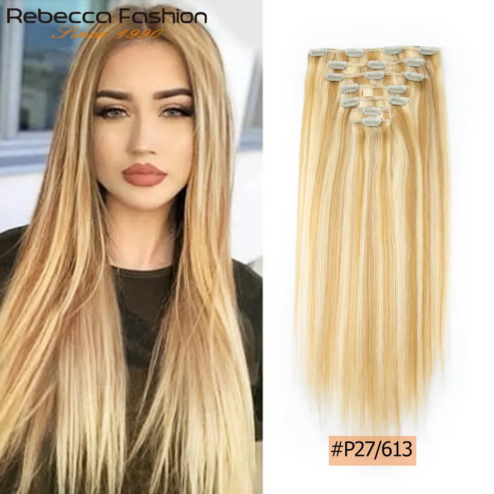 Clip in Straight Hair Extensions For Women Human Hair Clip in Extensions Honey Blonde Color #613 P6/613 P8/613 P27/613 90~120g
Clip in Straight Hair Extensions For Women Human Hair Clip in Extensions Honey Blonde Color #613 P6/613 P8/613 P27/613 90~120g