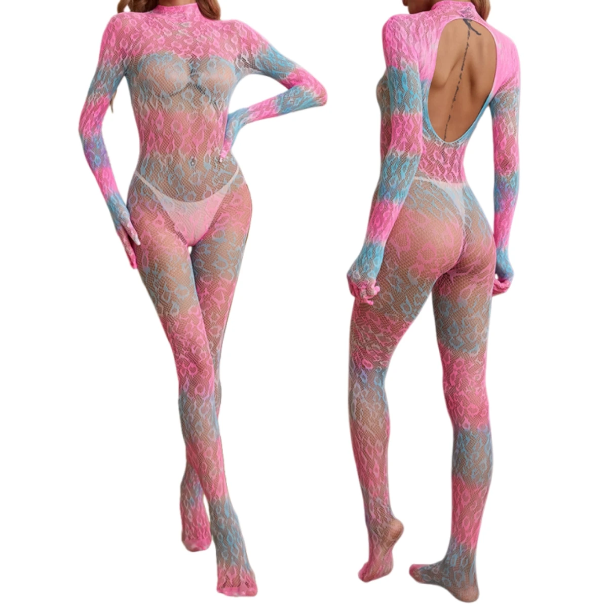 Gradient Color Large Mesh Sexy Lingerie For Women Erotic Underwear Jumpsuit Bodystocking Sexy Open Crotch Bodysuit Pantyhose
Gradient Color Large Mesh Sexy Lingerie For Women Erotic Underwear Jumpsuit Bodystocking Sexy Open Crotch Bodysuit Pantyhose