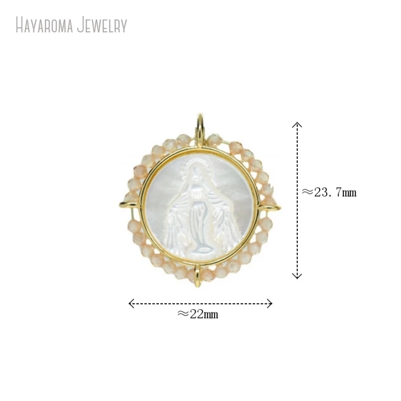 5Pcs Round Coin Shape Circle Figure Virgin Mary White Shell Metal Wholesale Pendant Copper Charms
5Pcs Round Coin Shape Circle Figure Virgin Mary White Shell Metal Wholesale Pendant Copper Charms