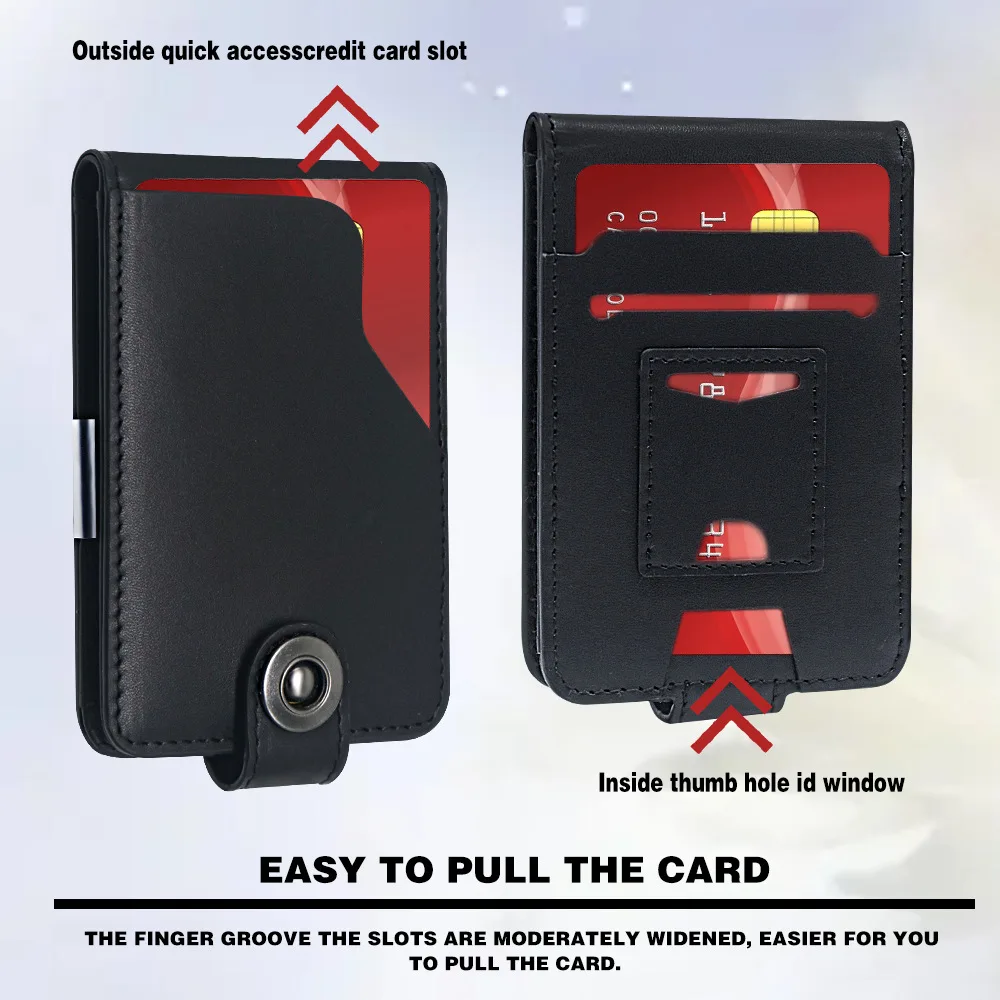New men's wallet, short multi-card RFID anti-theft swipe card bag, casual PU change bag, change clip, button.
New men's wallet, short multi-card RFID anti-theft swipe card bag, casual PU change bag, change clip, button.