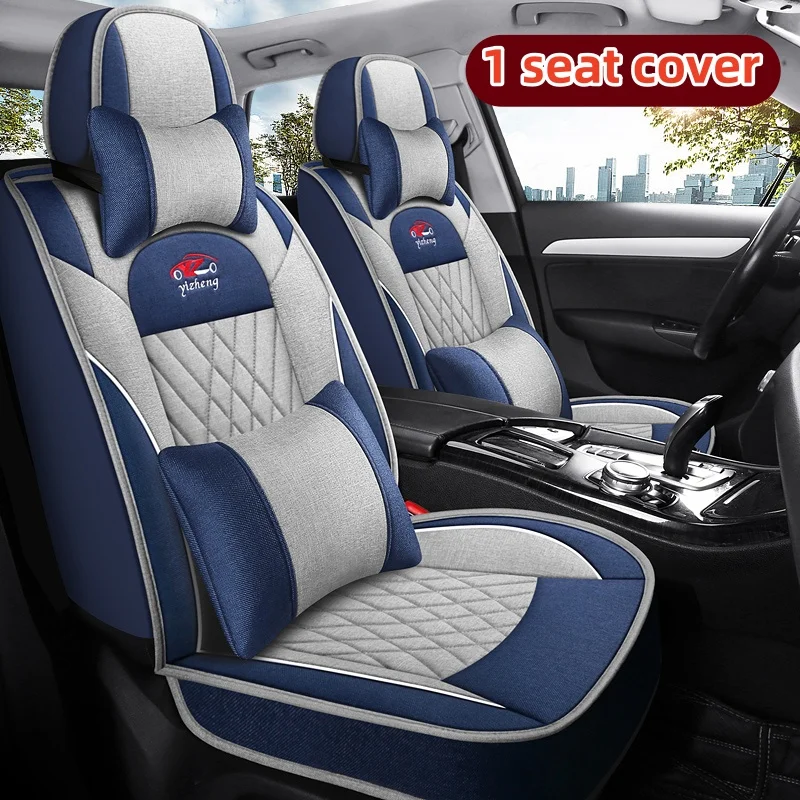 (Luxury Edition) Single Front Seat, Equipped with 1 Headrest and 1 Lumbar Support, Luxurious Linen Full-Cover Car Seat Cover, Universal, Breathable and Wear-Resistant, Fits the Seat Well, Suitable for All Seasons, Fashionable and Aesthetically Pleasing, w
(Luxury Edition) Single Front Seat, Equipped with 1 Headrest and 1 Lumbar Support, Luxurious Linen Full-Cover Car Seat Cover, Universal, Breathable and Wear-Resistant, Fits the Seat Well, Suitable for All Seasons, Fashionable and Aesthetically Pleasing, w