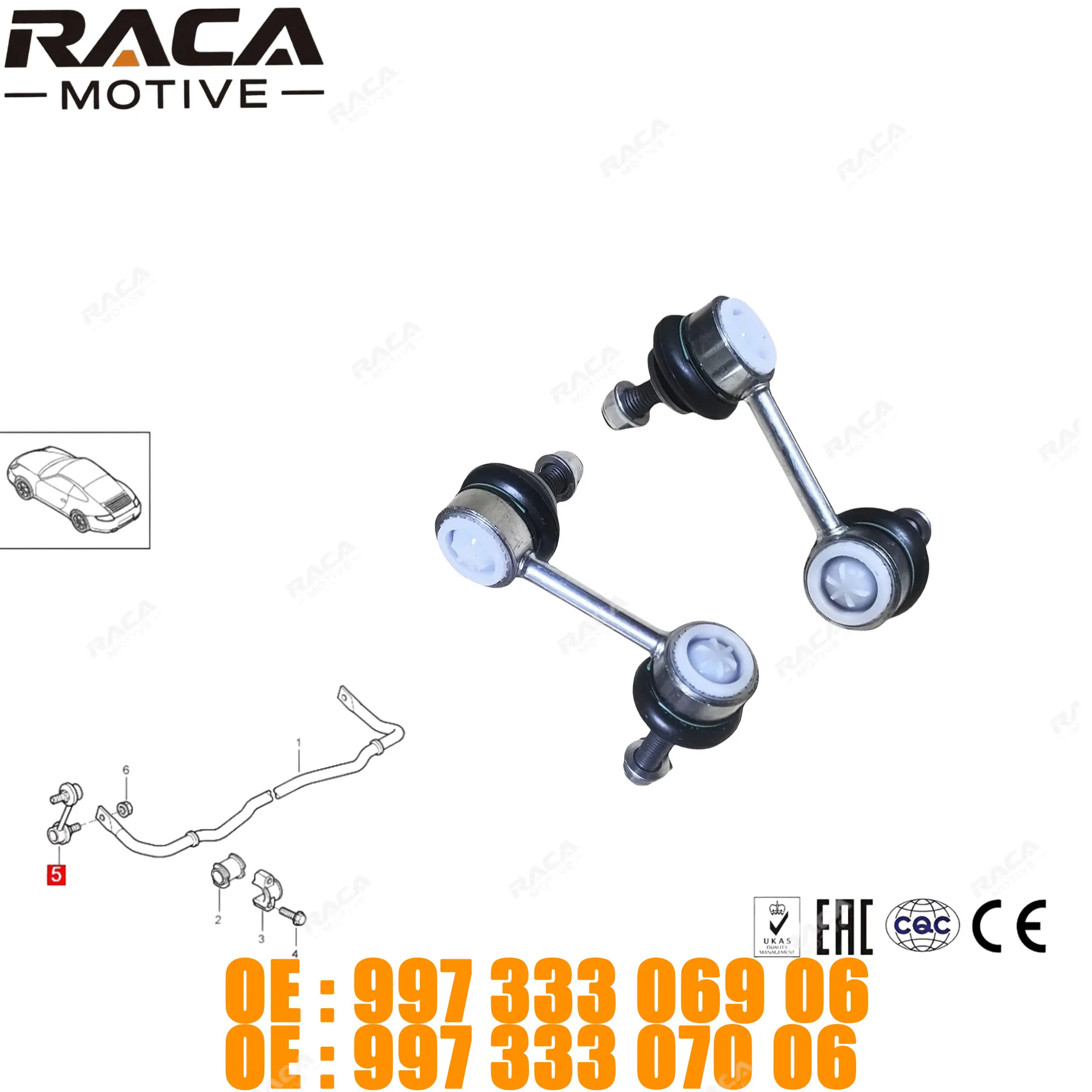 High-Quality Rear Axle Stabilizer Connector Rod for Porsche 911 Convertible/Speedster/Targa 997 2004-2013 99733306906 99733307006
High-Quality Rear Axle Stabilizer Connector Rod for Porsche 911 Convertible/Speedster/Targa 997 2004-2013 99733306906 99733307006