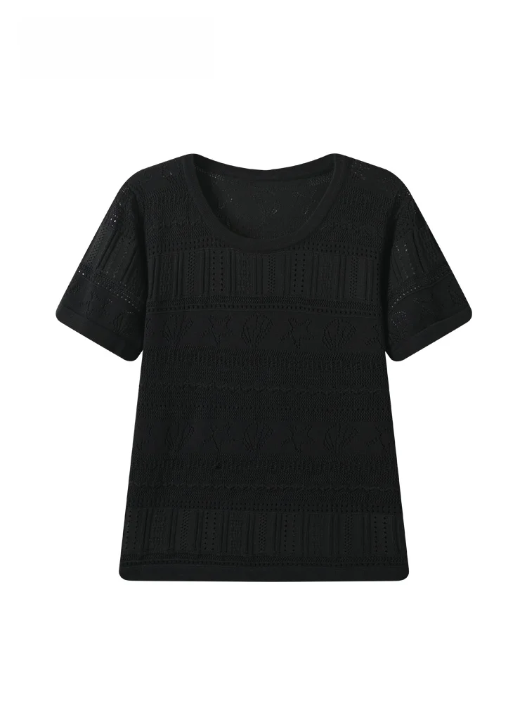 Cara CLUB plus Size Short Sleeve T-Shirt Women's Summer New Style Hollow out Loose Youthful Fashionable Versatile Top
Cara CLUB plus Size Short Sleeve T-Shirt Women's Summer New Style Hollow out Loose Youthful Fashionable Versatile Top