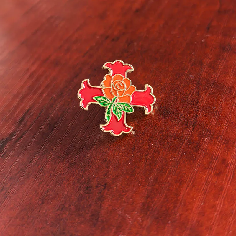 10pcs Red Cross Of Constantine Rose Glitter Pins Brooch Masonic Lapel Pin Knight Scottish Rite Free Masons Enamel Badge
10pcs Red Cross Of Constantine Rose Glitter Pins Brooch Masonic Lapel Pin Knight Scottish Rite Free Masons Enamel Badge
