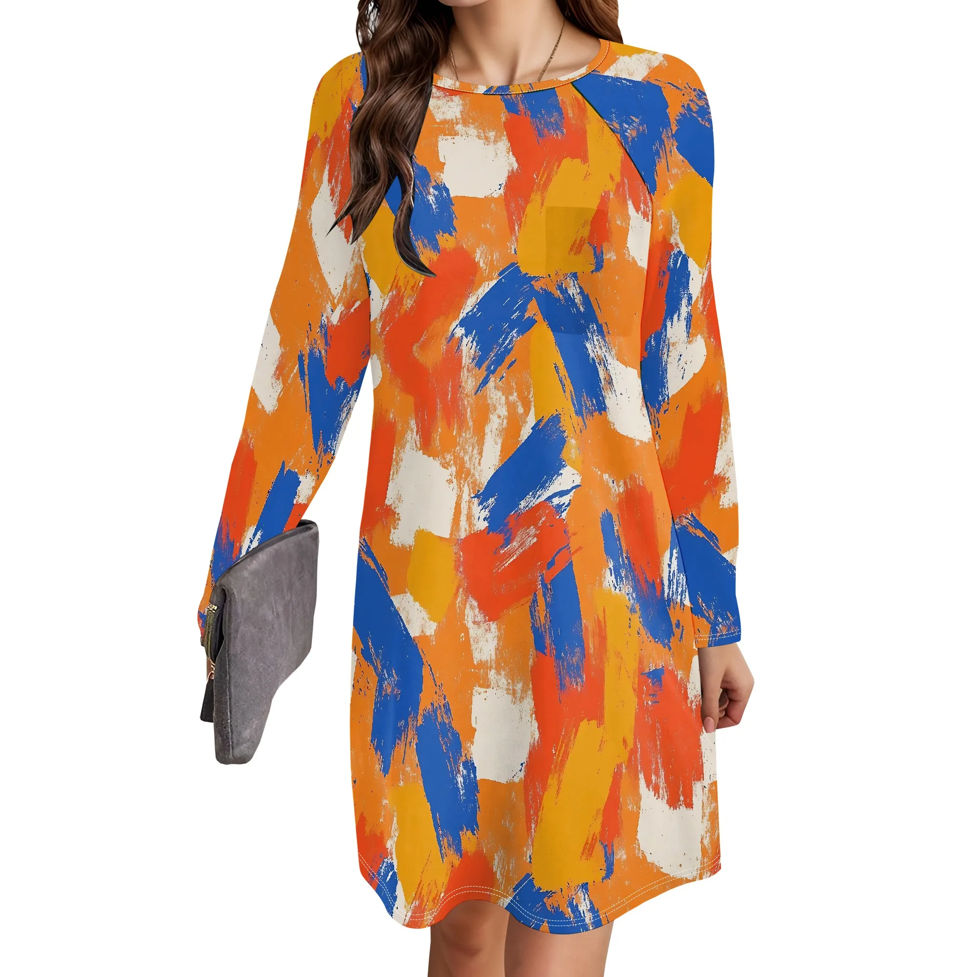 Women’s Casual Mini Dress Plus Size Long Sleeve Fall Crew Neck Style with Pockets and Loose Fit
Women’s Casual Mini Dress Plus Size Long Sleeve Fall Crew Neck Style with Pockets and Loose Fit