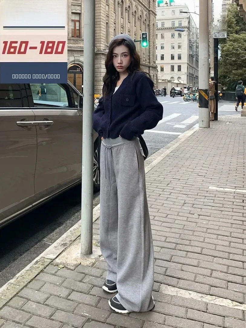 High Waist Wide Leg Pants for Taller Women Lazy Sle Extended Version 75 Spor Sweatpants Thiened ey Floor-Length
High Waist Wide Leg Pants for Taller Women Lazy Sle Extended Version 75 Spor Sweatpants Thiened ey Floor-Length