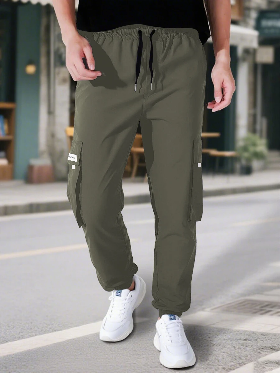 Men's loose-fitting, fashionable and casual men's fashion and casual multi-pocket loose-fitting work pants
Men's loose-fitting, fashionable and casual men's fashion and casual multi-pocket loose-fitting work pants