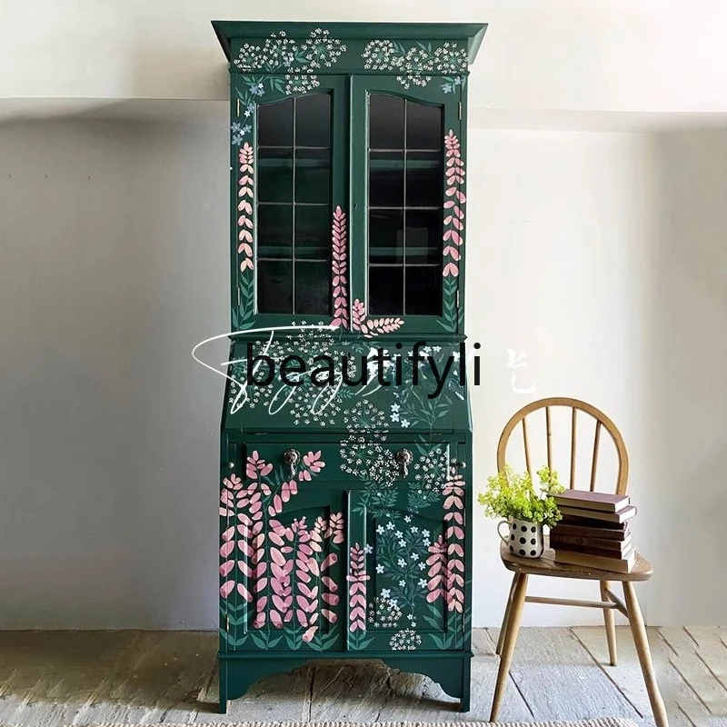 Retro style solid wood locker painted dining side cabinet living room storage against the wall desk decorative cabinet
Retro style solid wood locker painted dining side cabinet living room storage against the wall desk decorative cabinet