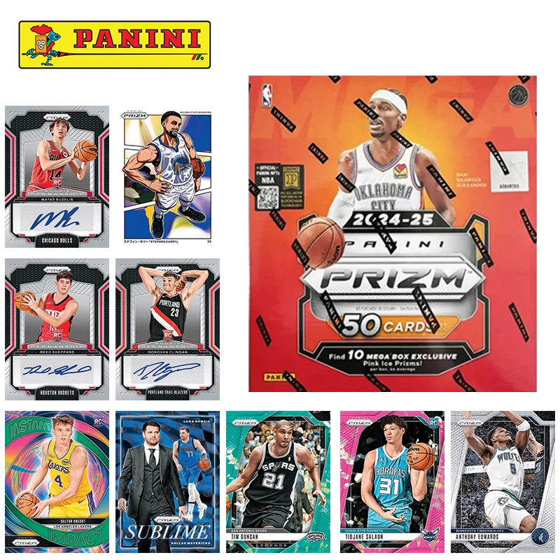 Panini 2024-25 Nba Prizm Mega Box Doncic Curry James Wembanyam Edwards Manga Sereies Baksetball Star Official Trading Cards Gift
Panini 2024-25 Nba Prizm Mega Box Doncic Curry James Wembanyam Edwards Manga Sereies Baksetball Star Official Trading Cards Gift