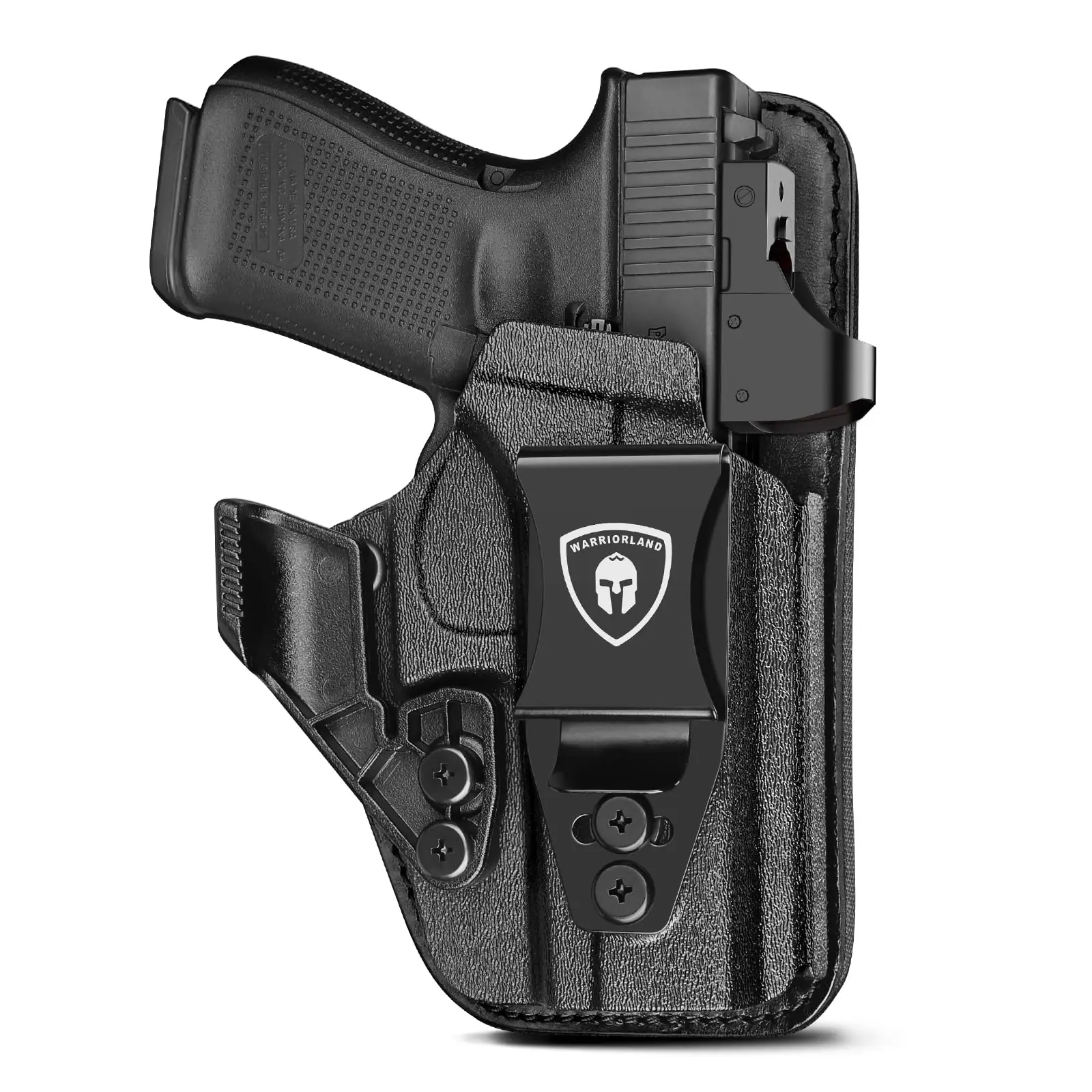 IWB Compatible with Glock 17/19/22/23 Gen 3-5,Glock 31/32 Gen 3-4,Glock19X/44/45,Concealed Carry,Leather Holster Right Hand
IWB Compatible with Glock 17/19/22/23 Gen 3-5,Glock 31/32 Gen 3-4,Glock19X/44/45,Concealed Carry,Leather Holster Right Hand