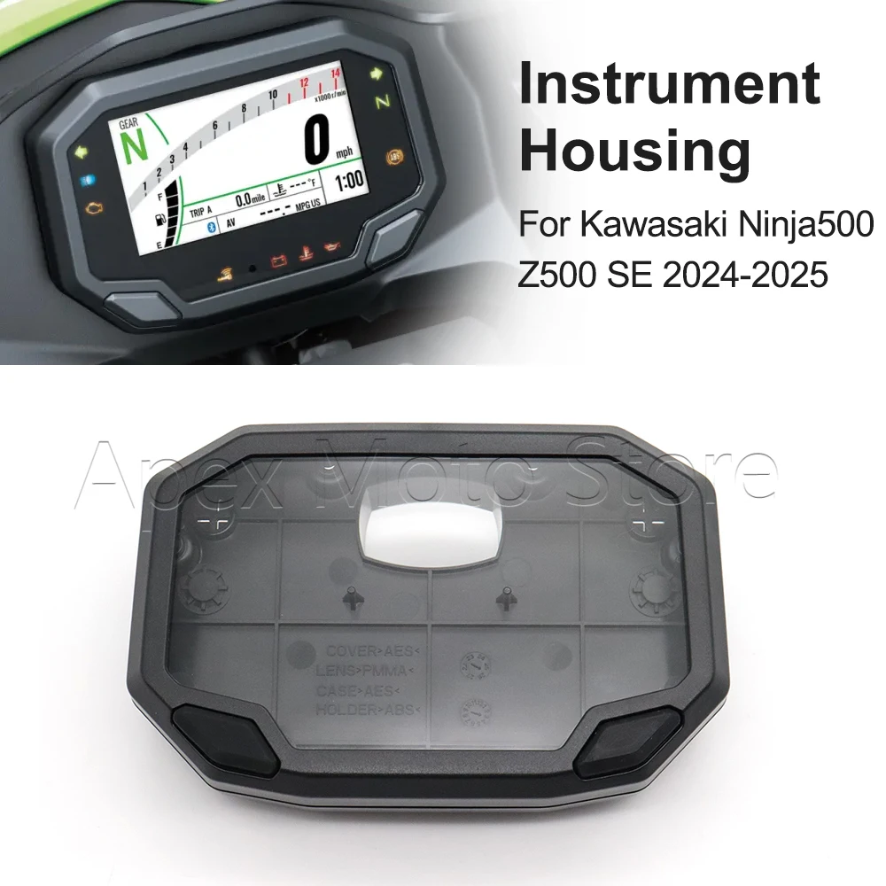 Motorcycle Gauges Cover Case Tachometer Speedometer Instrument Housing For Kawasaki Ninja 500 Z500 SE 2024 2025
Motorcycle Gauges Cover Case Tachometer Speedometer Instrument Housing For Kawasaki Ninja 500 Z500 SE 2024 2025