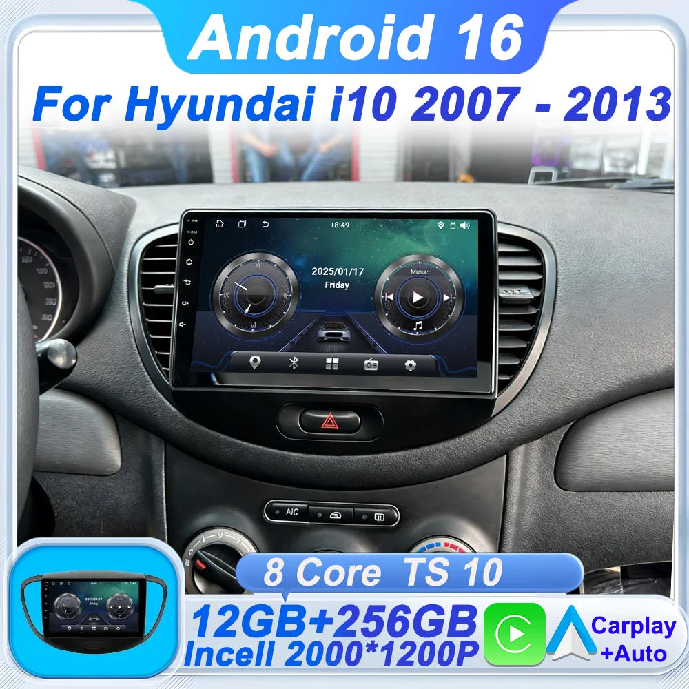 Автомобильное радио Carplay Android 16 для Hyundai i10 2007-2013, GPS-навигация, интеллектуальные системы, сенсорный экран, Wi-Fi, FM
Автомобильное радио Carplay Android 16 для Hyundai i10 2007-2013, GPS-навигация, интеллектуальные системы, сенсорный экран, Wi-Fi, FM